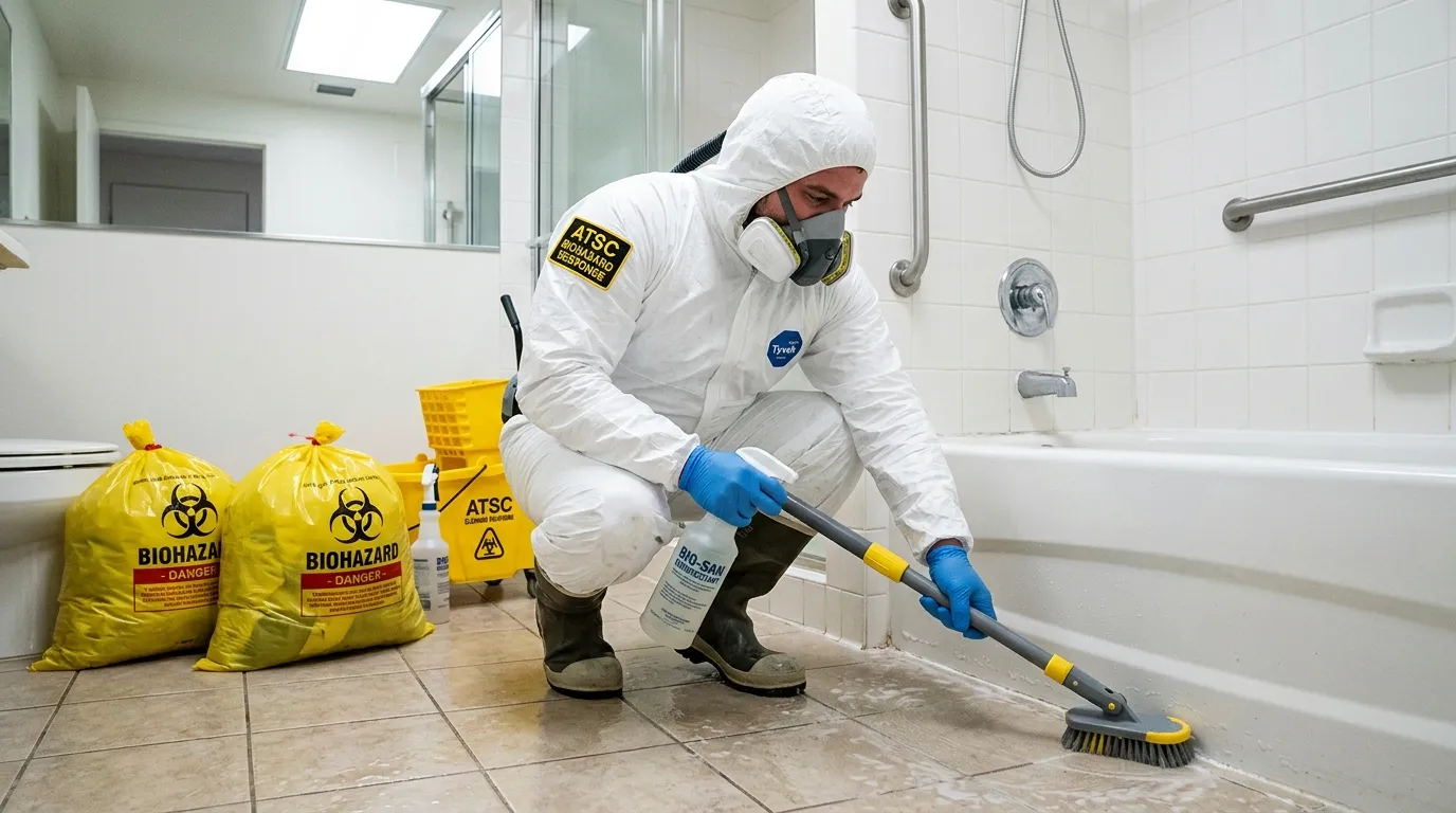 Decontamination equipment deployed for Blood Cleanup in Waterville